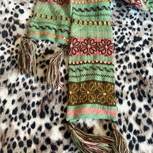 Beautiful bohemian sequin tassel scarf